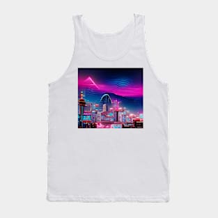 Synthwave Inspired City Tank Top